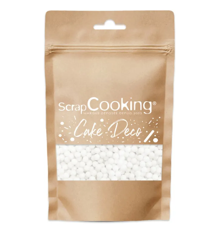 Décors sucrés perles blanches 55g