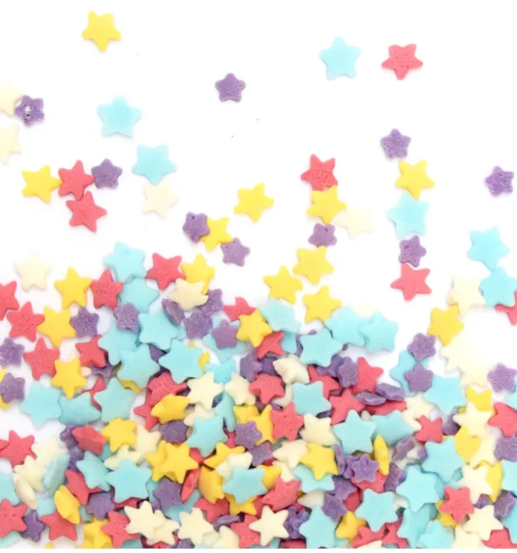 Décors sucrés étoiles rainbow 55g