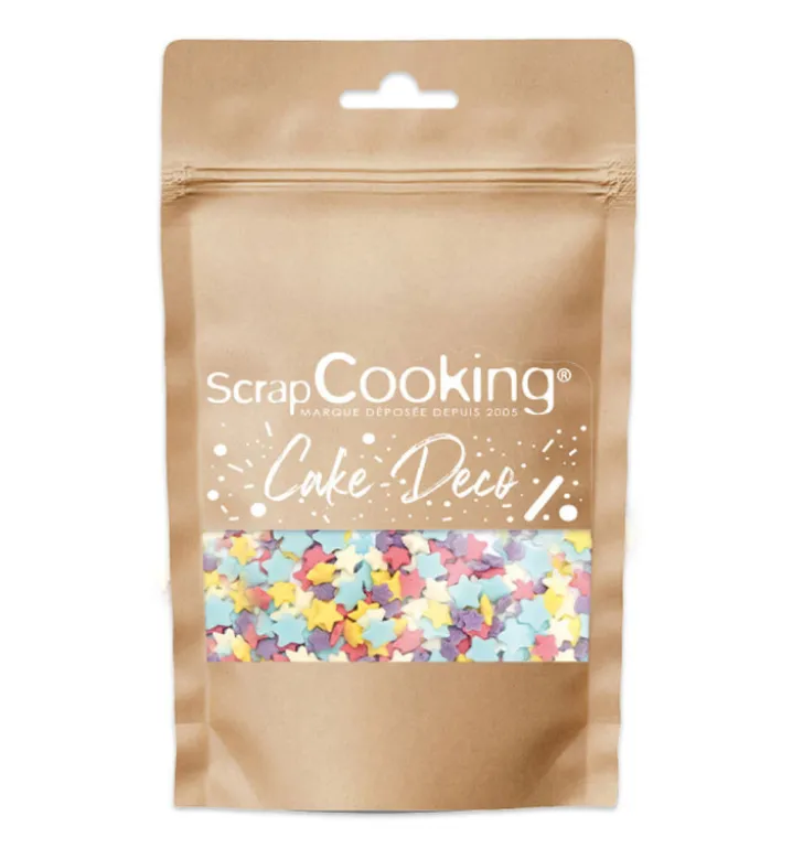 Décors sucrés étoiles rainbow 55g