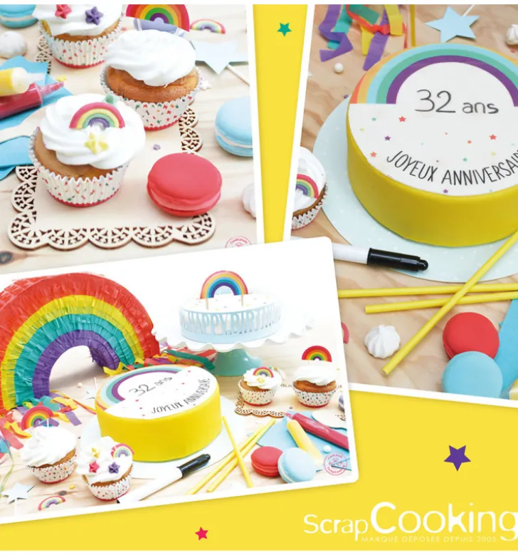 Décors sucrés étoiles rainbow 55g