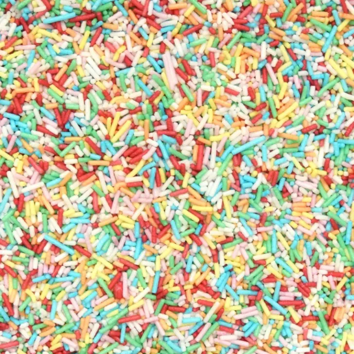 Décors sucrés vermicelles multicolores 80g