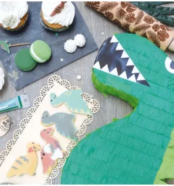 Disque de pâte à sucre Dinosaure