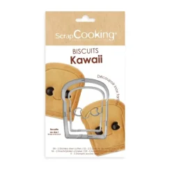 Emporte-pièce brioche Kawaii inox