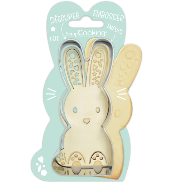 Emporte-pièce et embosseur bois Lapin