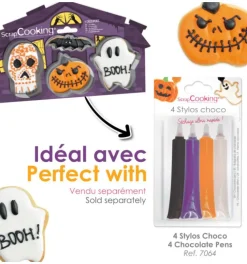 4 emporte-pièces Halloween en inox