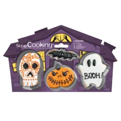 4 emporte-pièces Halloween en inox