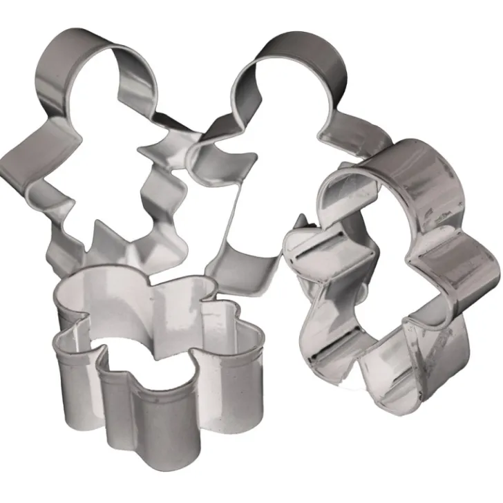 Emporte-pièces inox Bonhommes pain d'épices x4