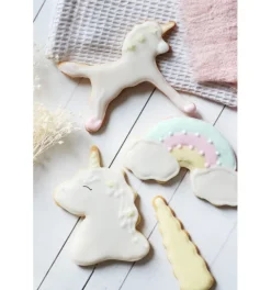 4 emporte-pièces inox Licorne