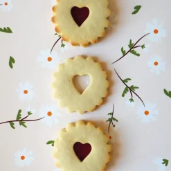 Emporte-pièces inox pour biscuits Linzer x4