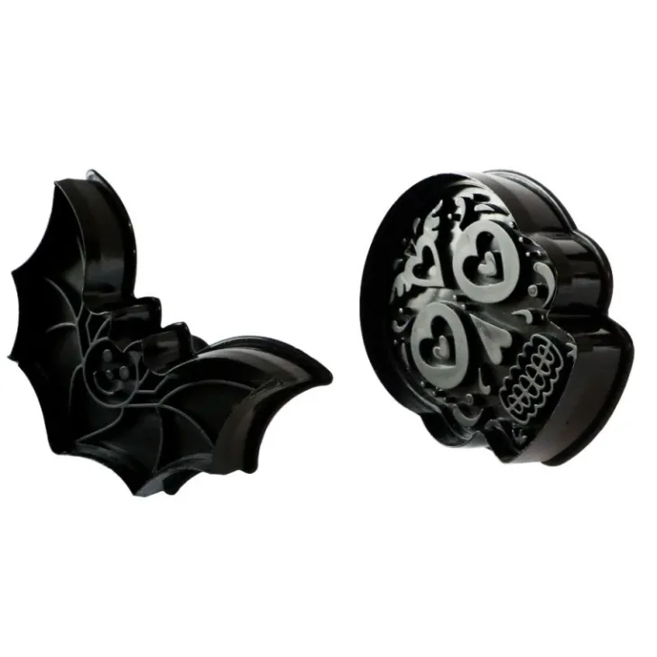 Emporte-pièces éjecteurs pour biscuits Halloween x2