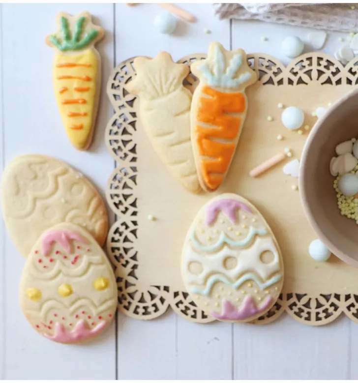 Emporte-pièces éjecteurs pour biscuits Pâques x2