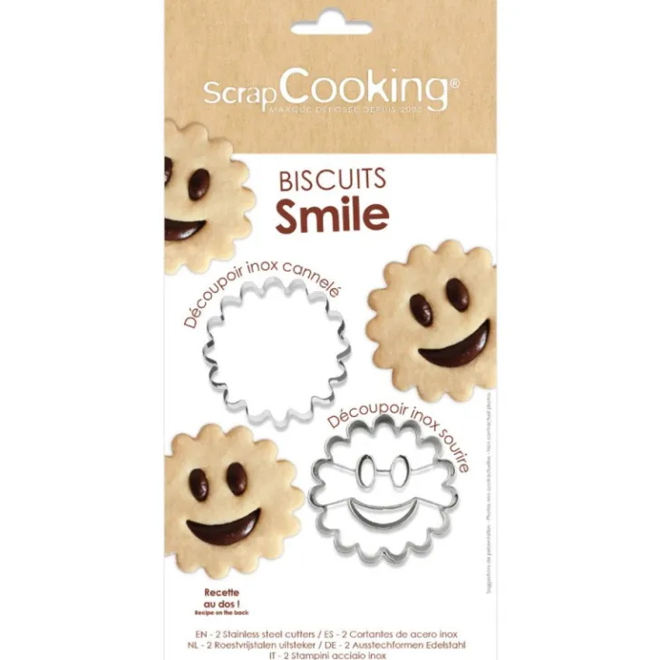 2 emporte-pièces pour biscuits sourire