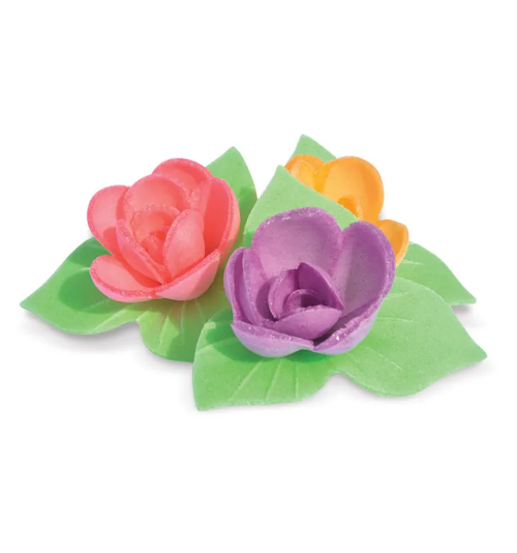 Fleurs azyme 6 mini roses corolles