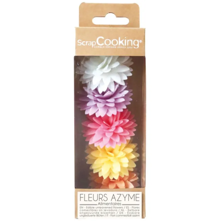 Fleurs dahlias assortis en azyme x5