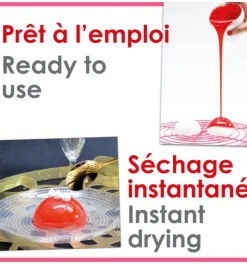 Glaçage miroir prêt à l'emploi rouge 300g
