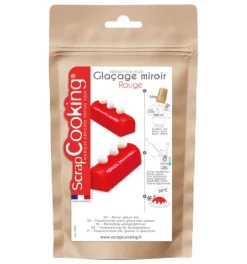 Glaçage miroir rouge en poudre