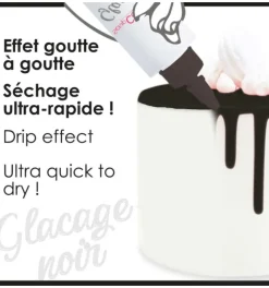 Glaçage noir goût choco - Drip cake