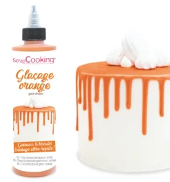 Glaçage orange goût choco - Drip cake