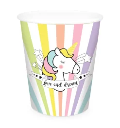8 gobelets licorne