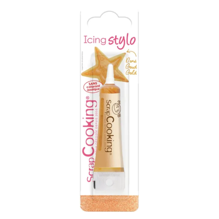 Icing stylo doré