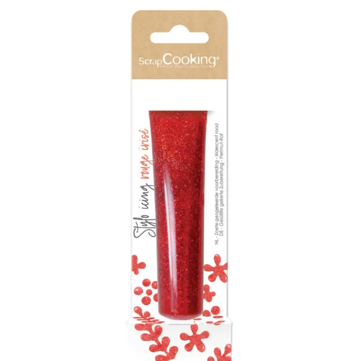 Icing stylo rouge irisé