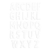 Kit letter cake - 26 gabarits de lettres