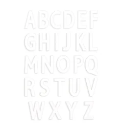 Kit letter cake - 26 gabarits de lettres