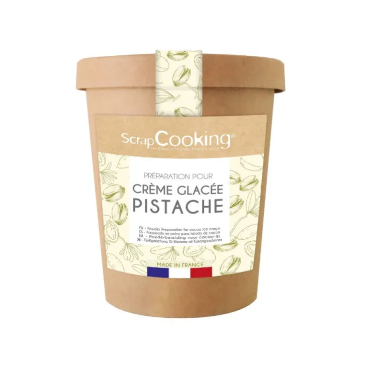 Kit préparation pour glace maison pistache