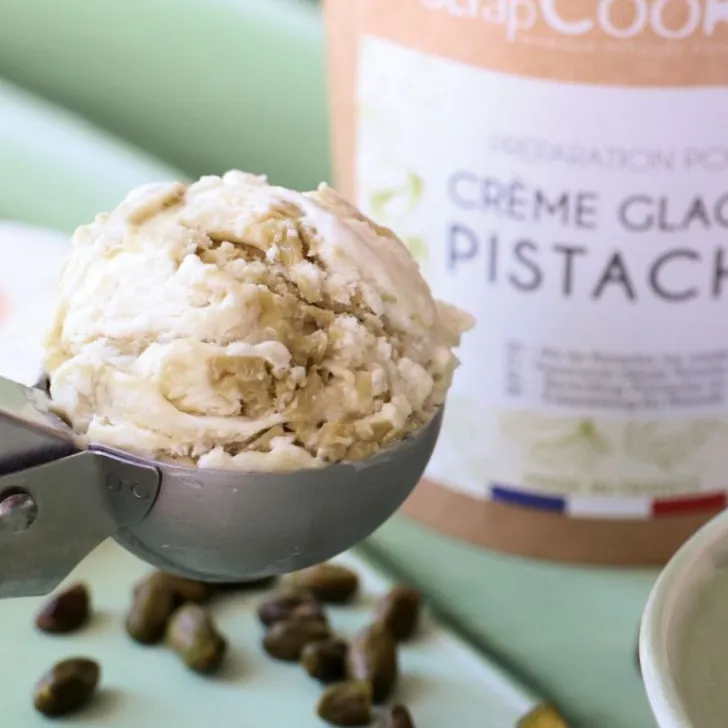 Kit préparation pour glace maison pistache