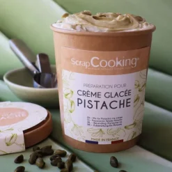 Kit préparation pour glace maison pistache