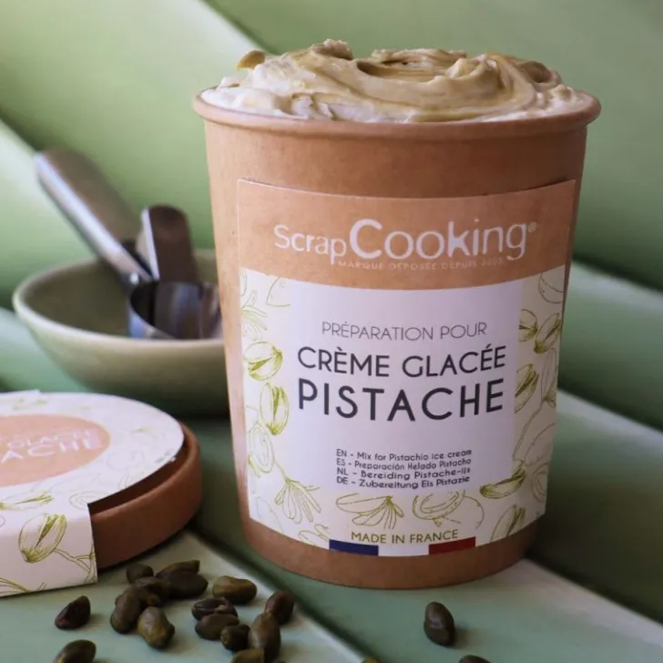Kit préparation pour glace maison pistache