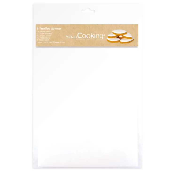 Lot de 6 feuilles azyme spécial calissons