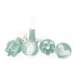 Lot emporte-pièces éjecteurs pour pâte à sucre x5
