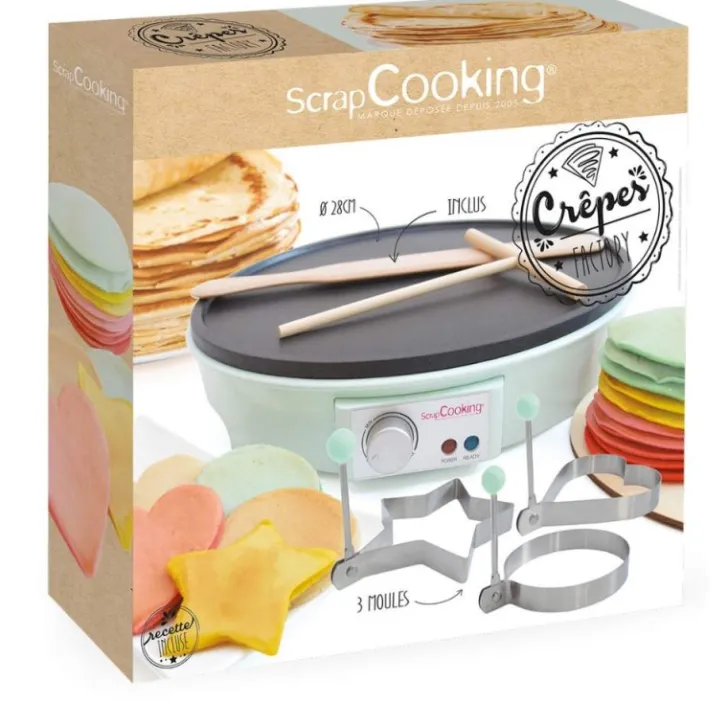 Machine à crêpes maison "Crêpes factory" Ø28