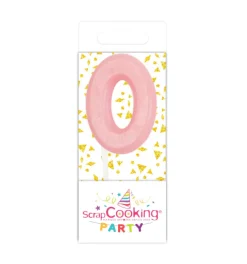Mini bougie chiffre 0