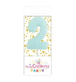 Mini bougie chiffre 2