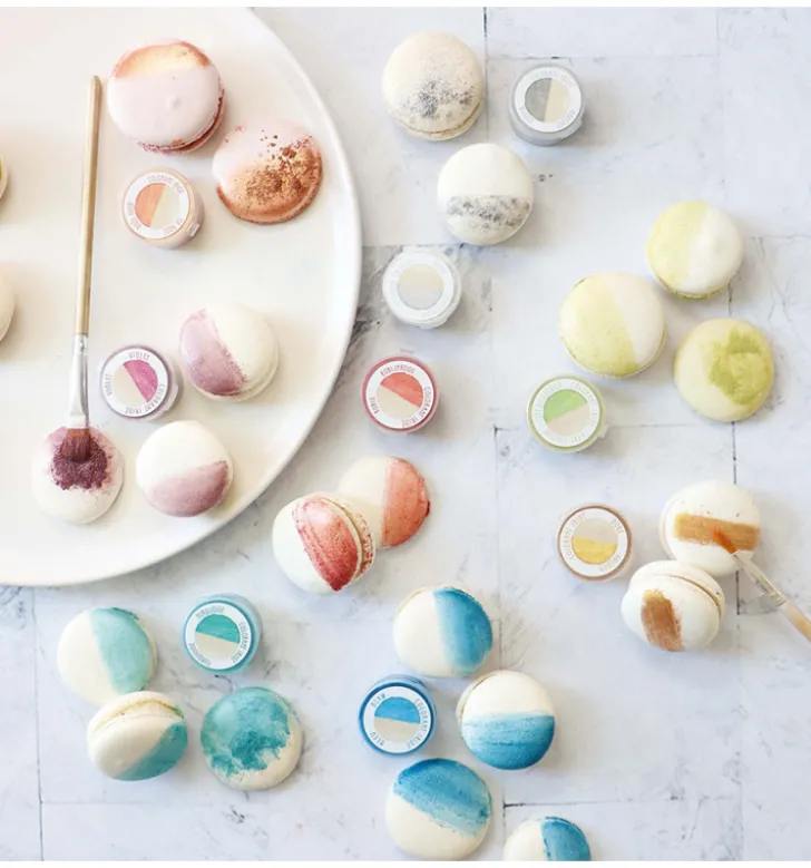 Mini colorants alimentaires de surface irisés (9 Coloris)