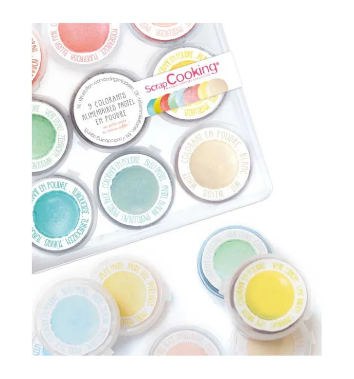 9 mini colorants en poudre pastel