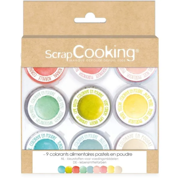 9 mini colorants en poudre pastel