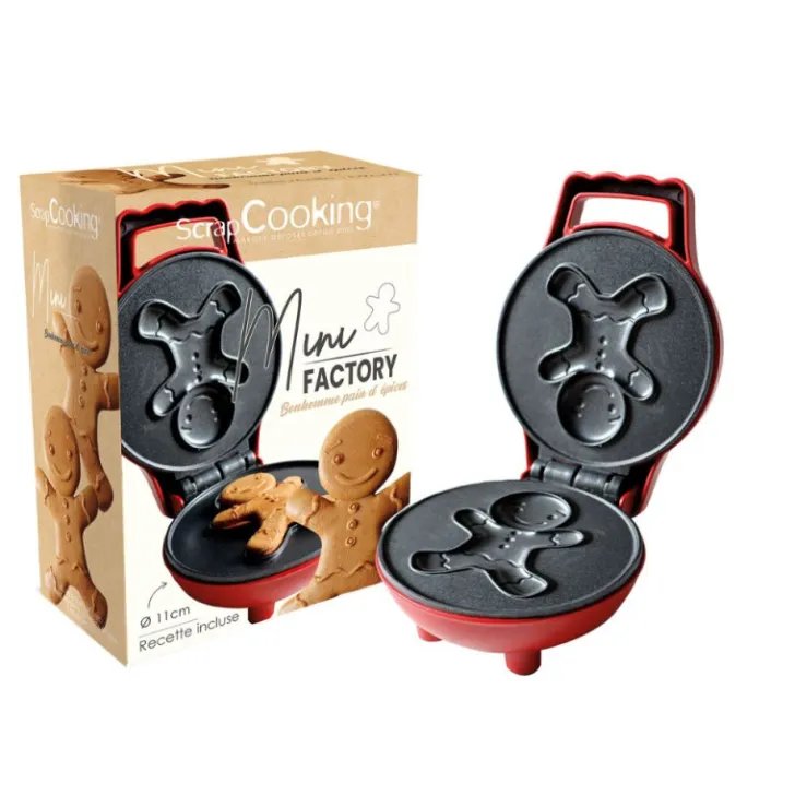 Mini gaufrier Bonhomme pain d'épices - Waffle Factory