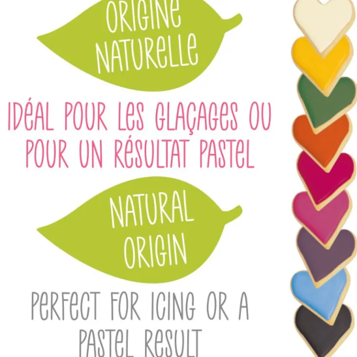 9 mini préparations colorantes d'origine naturelle en poudre