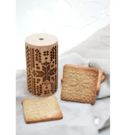 Mini rouleau pâtissier à empreintes Point de croix
