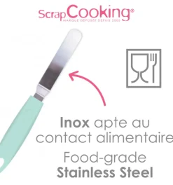 Mini spatule coudée en inox