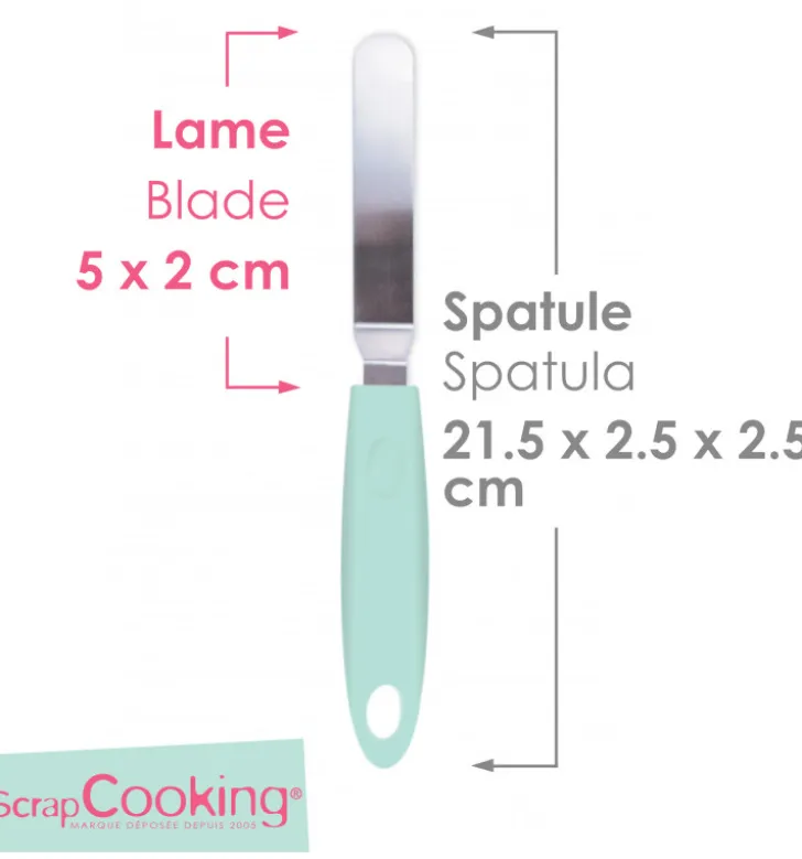 Mini spatule coudée en inox