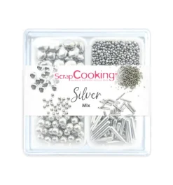 Mix décors sucrés Argent Silver