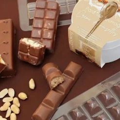 Moule barres chocolatées croustillantes et noisette