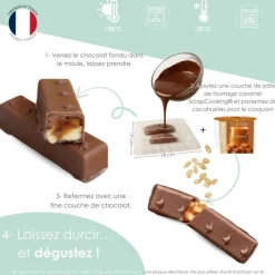 Moule barres chocolatées snack