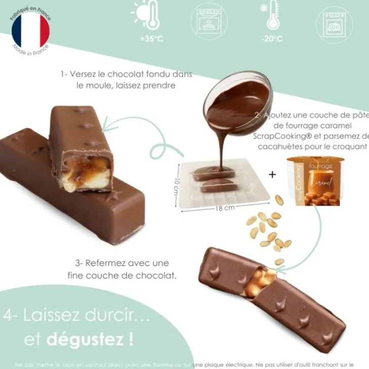 Moule barres chocolatées snack