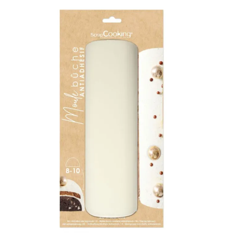 Moule bûche acier inoxydable 28cm