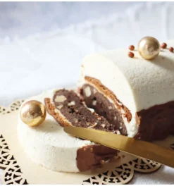 Moule bûche acier inoxydable 28cm